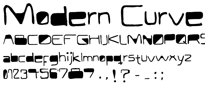 Modern Curve font